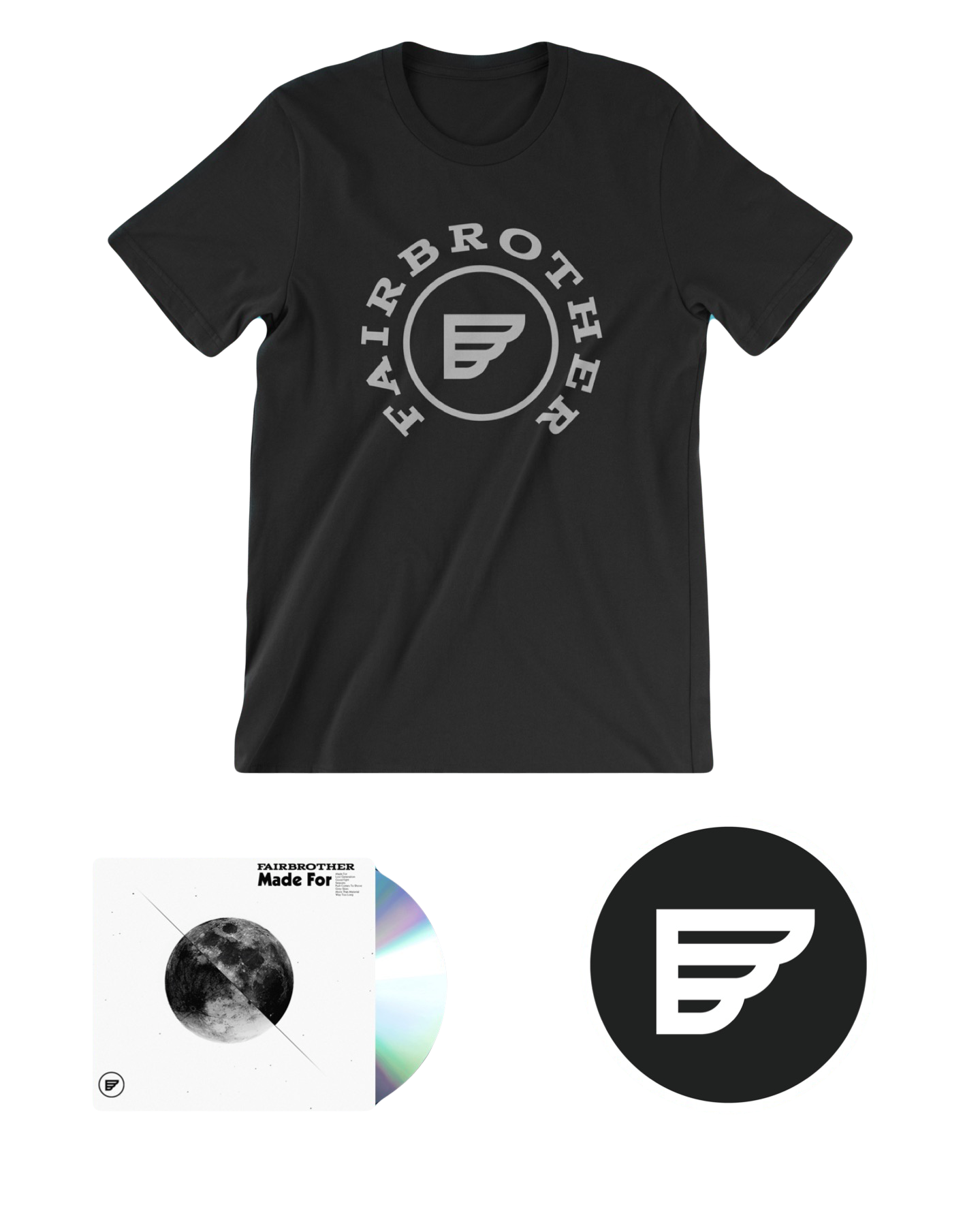 Fairbrother (Bundle) Logo tee+Album+Sticker (15% off)